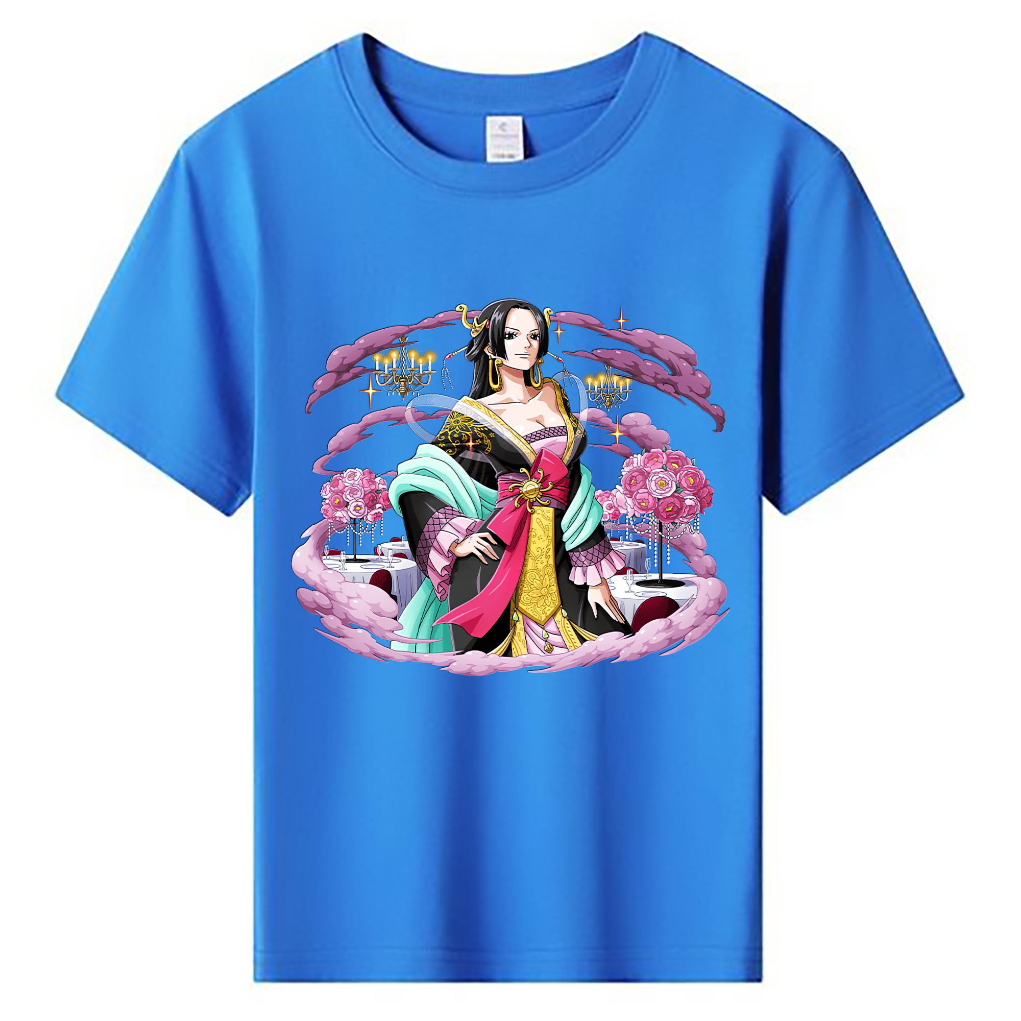 ワンピース ボア・ハンコック ONE PIECE Boa·Hancock 綿100％キッズTシャツ（フロントプリント）